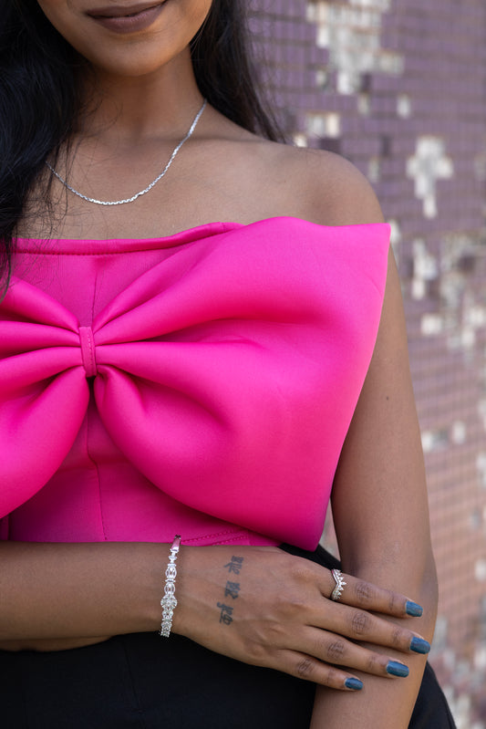 Bow Drama Crop Top
