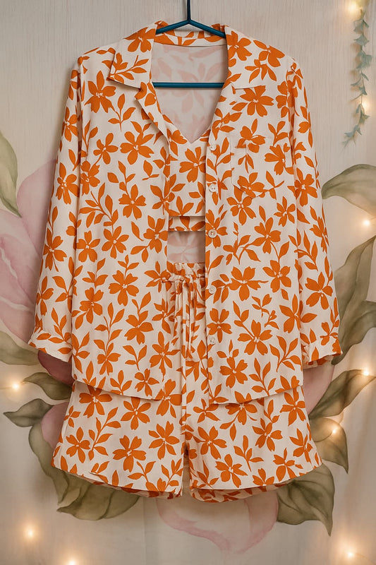 Sunset Bloom Co-Ord Set (3 Piece)
